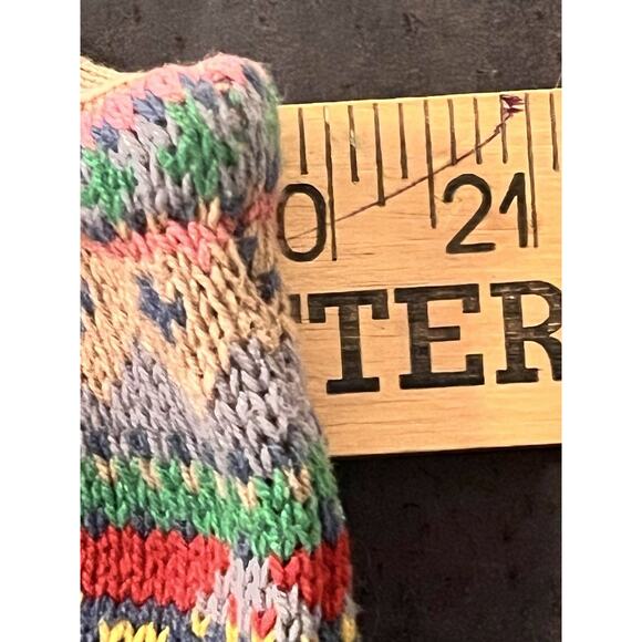 Chaps Ralph Lauren Sweater Vest •L• Southwestern Aztec Button Up Shawl Collar - Picture 6 of 8